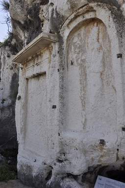 Rock relief of king Esarhaddon carved into the rock of Mount Lebanon at the mouth of the Nahr el-Kalb river