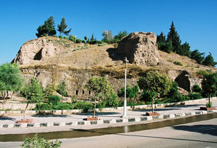 The citadel of the modern city of Hama in Syria